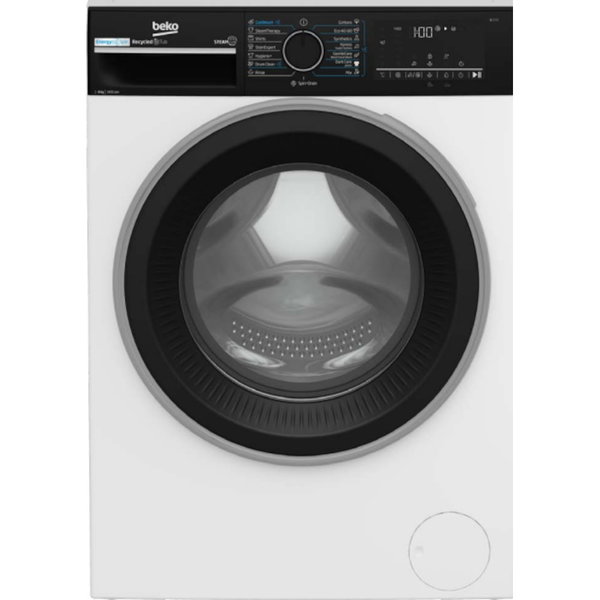 Masina de spalat rufe Beko B3WFU48415WBPBES, 8 kg, 1400 RPM, Clasa A, SteamCure, AddXtra, Motor ProSmart Inverter, AutoClean Detergent Drawer, Alb