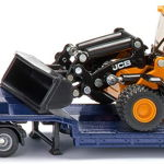 MAN truck with JCB tow truck and wheel loader, Siku