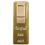 Bricheta metalica gravata personalizata cu textul tau, cu gaz,, 