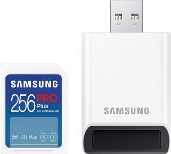 Card Samsung PRO Plus SDXC 256 GB U3 V30 (MB-SD256SB/WW), Samsung