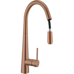 Baterie Bucatarie ECO Diamond PVD  Alama   Dus Extensibil Monocomanda Bronz, Pyramis
