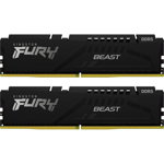 Memorie Fury Beast 64GB (2x32GB) DDR5 5200MHz Dual Channel Kit, Kingston