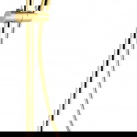 Coloana de dus cu palarie si baterie Deante Arnika Auriu Lucios, 