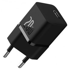 Incarcator GaN Type-C 20W + Cablu Type-C la Type-C 100W 1m - Baseus P10110900113-00 - Cluster Black