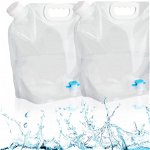 Set de 2 recipiente pliabile pentru apa TTDCQQID, polipropilena, alb, 30 x 32 x 14 cm