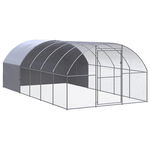 vidaXL Coteț de găini pentru exterior, 3x6x2 m, oțel zincat, vidaXL