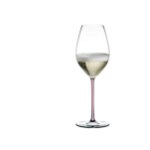 Pahar pentru sampanie si vin spumant, din cristal Fatto A Mano Champagne Wine Roz, 445 ml, Riedel