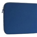 Geanta laptop 13inch, fermoar inchidere, neopren, 33 x 24 x 1,7 cm, albastru, Pro Cart