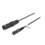 Cablu audio mono Sweex XLR 3-pin tata - RCA tata 3 m gri swop15205e30