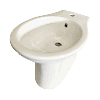 Bideu stativ ceramic (fixare / montaj pe pardoseala) Carmina 66 x 40 cm  alb, Regata