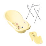 Set pachet cadita Forest Fairytail 102 cm Galben + suport anatomic si suport universal