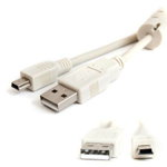 Cablu mini USB Type Canon - USB A 1.5m crem, OEM