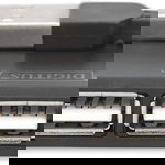 HUB USB Digitus DA-70217, 4x USB 2.0, Black