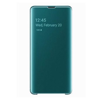 Husa de protectie Samsung Clear View pentru Galaxy S10 Plus G975, Green