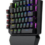 Tastatura gaming One-hand Redragon Ida neagra iluminare RGB