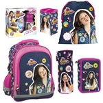 Set Scoala Soy Luna 17 - Ghiozdan, Penar Echipat 2 Fermoare, Sac incaltaminte, Penar Etui, Set Sticla Apa + Cutie Alimente, Disney