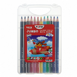 Creion color 12c jumbo cutie plastic fatih, 