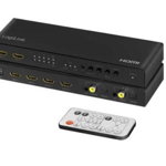 HDMI-Matrix 4x2-Port, 4K/60Hz,Scaler,HDR,ARC, Logilink