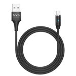 Cablu Date Micro Usb Hoco U76 Textil 1.2m Magnetic Negru, Hoco