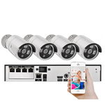 Kit 4 camere de supraveghere cu POE NVR, 4 canale, 4K 8MP, Bitmi 11414, Bitmi