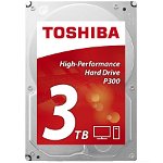 HDD desktop Toshiba P300 (3.5" 3TB, 7200RPM, 64MB, NCQ, AF, SATAIII), bulk, TOSHIBA