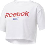 Reebok Linear Logo Crop Tee Culoarea White BM7982400