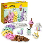 Distractie creativa in culori pastelate Lego Classic, 5 ani+, 11028, Lego, 