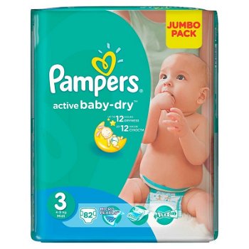 Scutece Pampers 3 Active Baby 4-9kg (82)buc 81116781