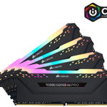 Memorie Corsair Vengeance XMP 2.0 Black Heatspreade, 128GB 4x32GB DDR4, 3600MHz, CL 18, RGB
