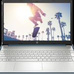 Laptop HP 15s-fq5008nq, 15.6", Full HD, Intel Core i7-1255U, 16GB RAM, 512GB SSD M.2, Intel Iris Xe Graphics, FreeDOS, Spruce Blue
