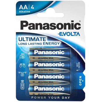 Baterii Panasonic Evolta Alkaline AA, 4 buc, Panasonic