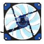 Ventilator PC Gembird Huracan 100B, Led albastru, 1100 rpm, 12V (Negru), Gembird