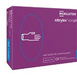 Manusi examinare si protectie Nitrylex Complete nepudrate 100 buc/cutie, Mercator Medical