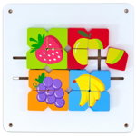 Jucărie de perete - Puzzle cu fructe 35 x 33 cm, Jucaresti