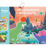 200 de abtibilduri repozitionabile cu dinozauri, Auzou