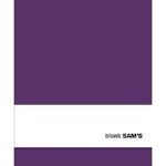 Sam's Blank Purple Notebook Big  