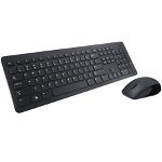 Kit tastatura si mouse dell, "km636", wireless, 105 taste format standard, mouse 1000dpi, 3/1 butoane, negru, "580-adfw" (include tv 0.8lei)