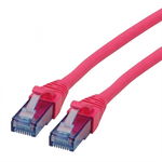 Cablu de retea UTP Patch Cord Cat.6A Component Level LSOH roz 7.5m, Roline 21.15.2796