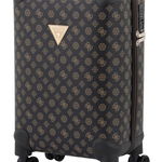 Guess, Troler cu monograma Wilder -31L, Gri carbune