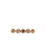 Agrafa de par placata cu Aur roz de 24K, cu cristale Swarovski, Jackie | 9002-39132RG, Roxannes - Mariana Jewellery