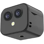Camera Spion cu doua lentile iUni D3, Wi-Fi, 4K, 170 grade, Senzor de miscare, Audio-Video, Foto, iUni