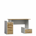 Birou B009 Stejar Wotan/Alb Mat, 