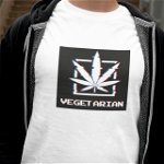 Tricou personalizat pentru barbati, Priti Global, cadou unic pentru vegetarieni, PRITI GLOBAL