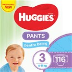 Scutece chilotel Huggies Pants D (nr 3) Baieti, 6-11 kg, 116 buc