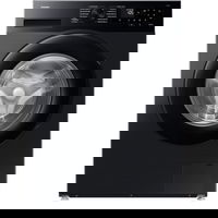 Masina de spalat rufe slim Samsung WW90DG5G34ABLE, 9 kg, 1400 rpm, Clasa A, AI Ecobubble, Super Speed 39, SpaceMax, Hygiene Steam, Smart Things, Digital Inverter Motor (Negru), Samsung