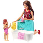 Set Barbie by Mattel Family Skipper Babysitter, Barbie