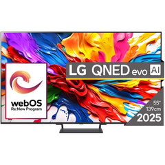 Televizor QNED MiniLED LG 139 cm (55inch) 55QNED93A6A, Ultra HD 4K, Smart TV, WiFi, CI+, LG