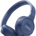 Casti Stereo JBL Tune 660NC, Wireless, Active noise cancelling, Bluetooth, Asistent vocal (Albastru)