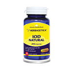 Iod Natural, 30 capsule vegetale, Herbagetica, Herbagetica