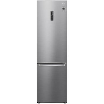 Combina frigorifica LG GBB62PZFGN, 384 l, No Frost, E-Micom, NatureFresh, DoorCooling+, FreshConverter, Raft sticle, Compresor Smart Inverter, SmartThinQ, Clasa D, H 203 cm, Argintiu